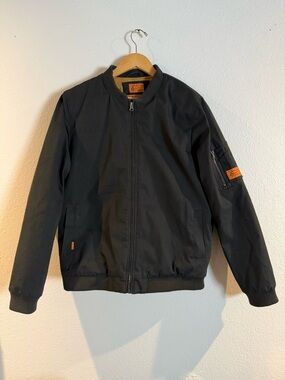 Volcom Workwear- Men’s Black Bomber Jacket - Workwear Style